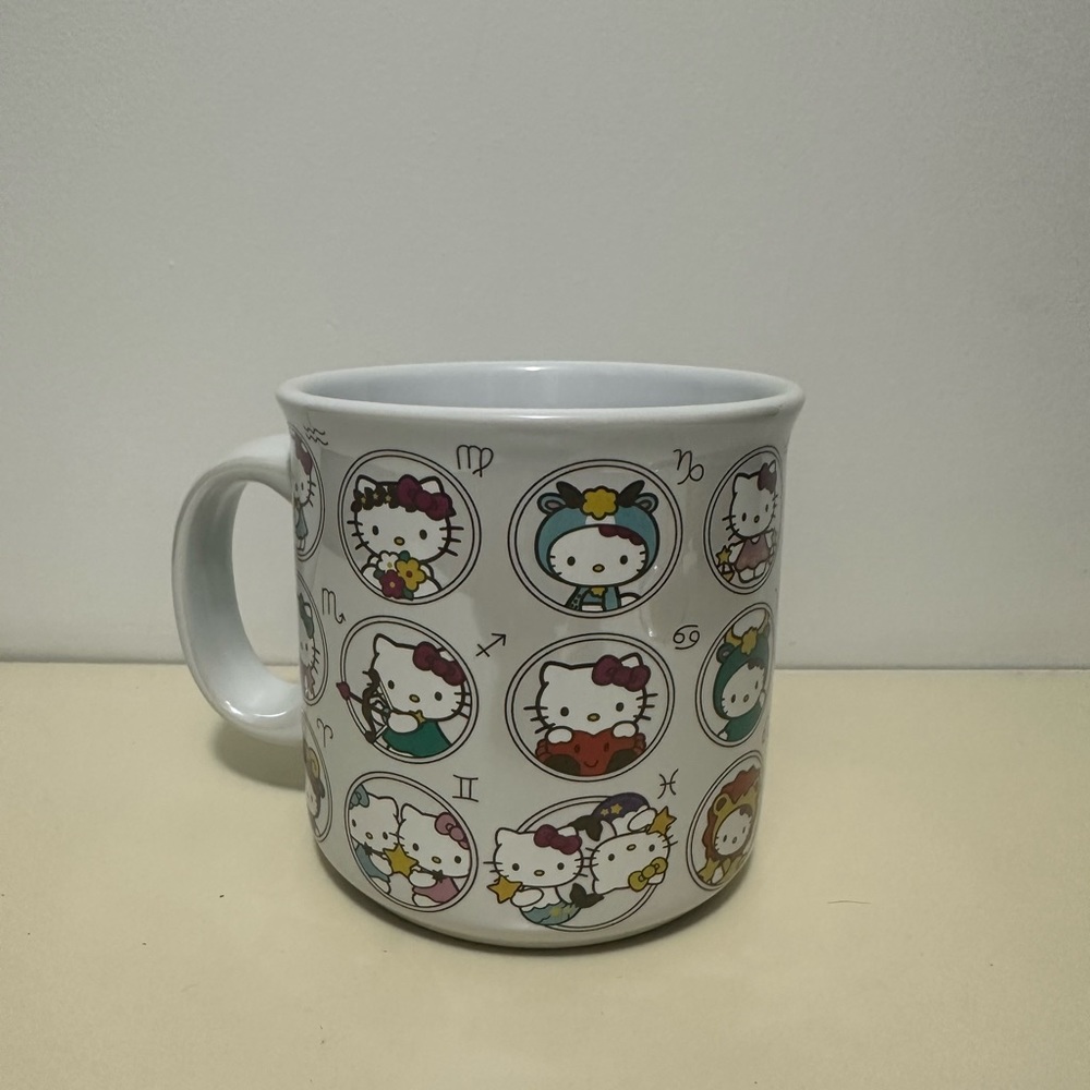 Hello Kitty glass zodiac mug